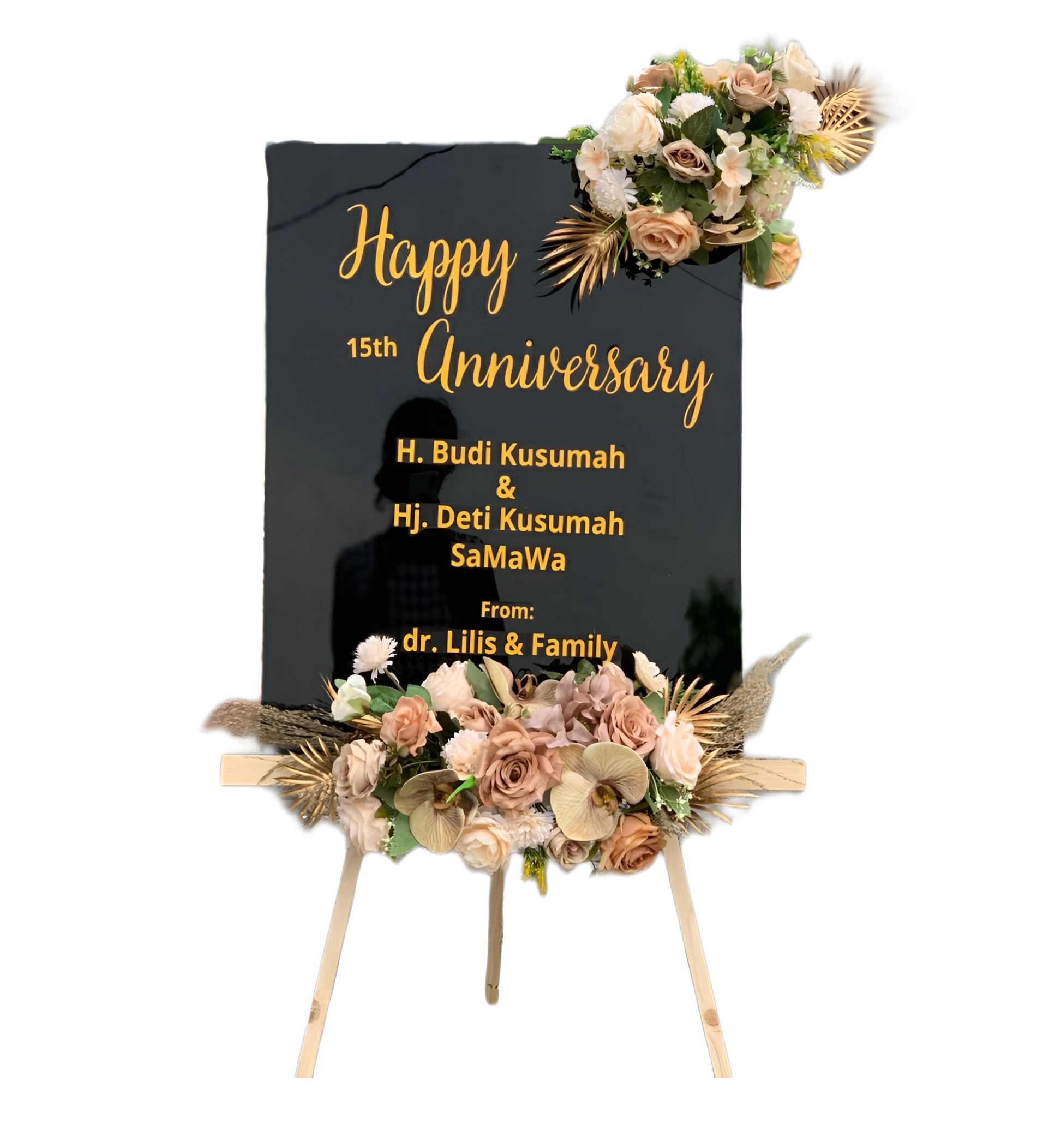 Papan Bunga Akrilik Sako