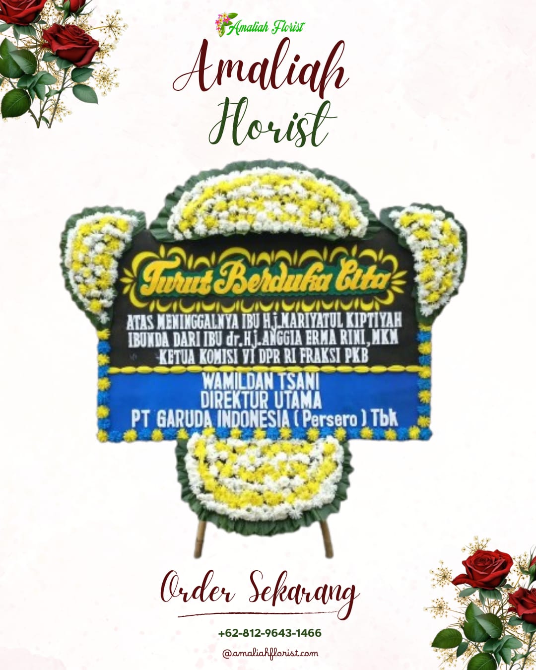 Papan Bunga Duka Sako